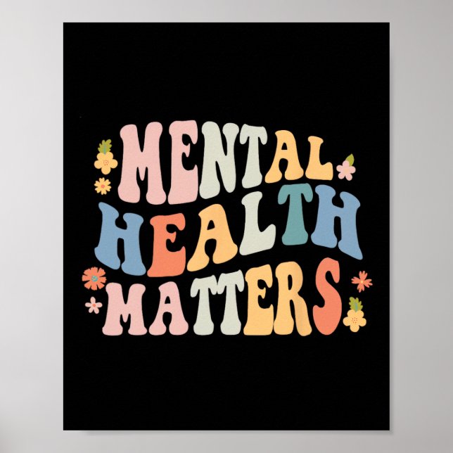 Gesundheitsprobleme seien nette Retro Mental Aware Poster (Vorne)