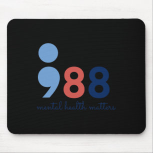 Gesundheitsprobleme Semicolon Suicide Hotline Prev Mousepad