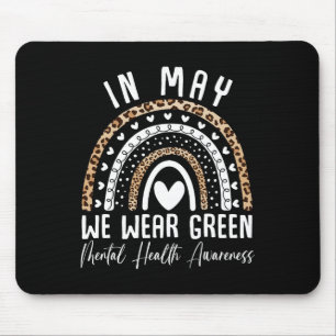 Gesundheitsprobleme Wir tragen grüne Mental Health Mousepad