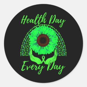 Gesundheitstag Alltäglicher Mental Health Awarenes Runder Aufkleber