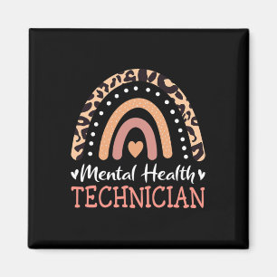 Gesundheitstechniker Leopard Regenbogen Magnet