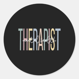 Gesundheitstherapeut Boho Psychotherapie Runder Aufkleber