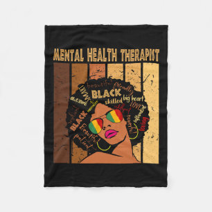 Gesundheitstherapeutin Afro Women Black History Mo Fleecedecke