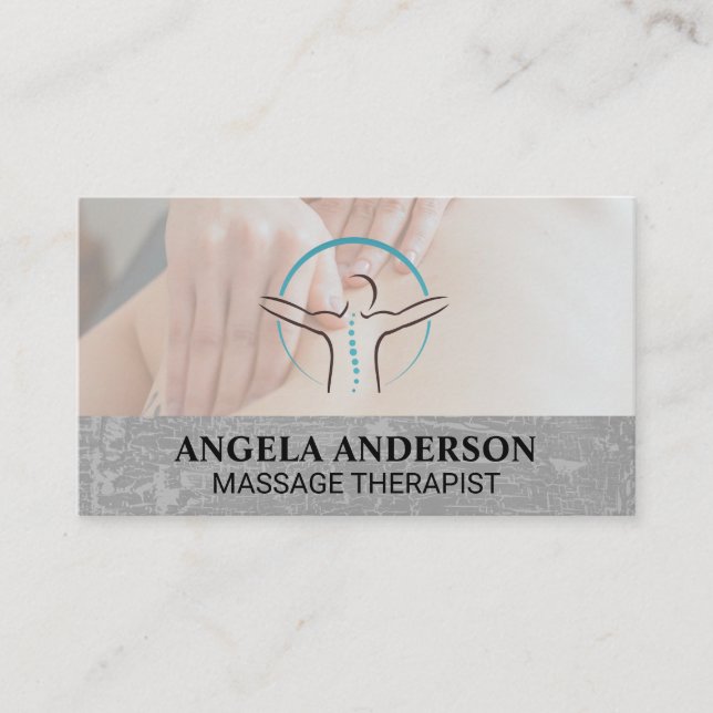 Gesundheitstherapie | Massage-Wellness-Center Visitenkarte (Vorderseite)