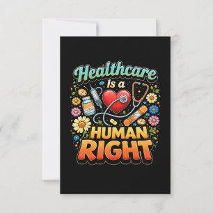 Gesundheitsversorgung ist ein Menschenrecht Dankeskarte