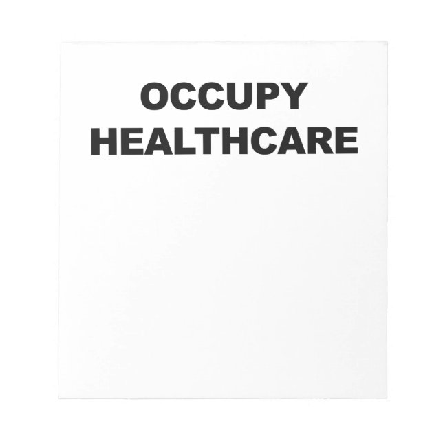 GESUNDHEITSVERSORGUNG NOTIZBLOCK (Vorderseite)