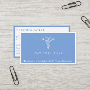 Gesundheitswesen Beruflich - Psychologie - Visiten Visitenkarte