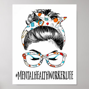 Gesundheitswesen Messy Hair Frau Bun Gesundheit Poster