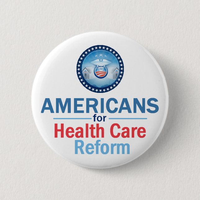 GESUNDHEITSWESEN-REFORM Knopf Button (Vorderseite)