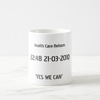 Gesundheitswesen-Reform-Sieg-Tasse Kaffeetasse