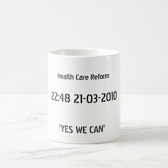 Gesundheitswesen-Reform-Sieg-Tasse Kaffeetasse (Mittel)
