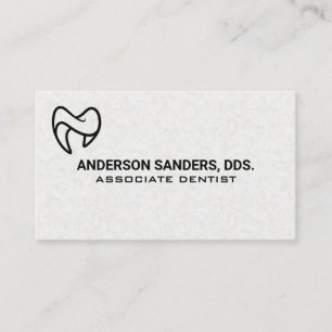 Gesundheitswesen Zahn-Logo Visitenkarte