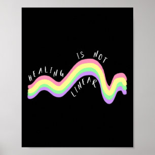 Gesundheitsziffer-Heilung ist nicht linear Poster