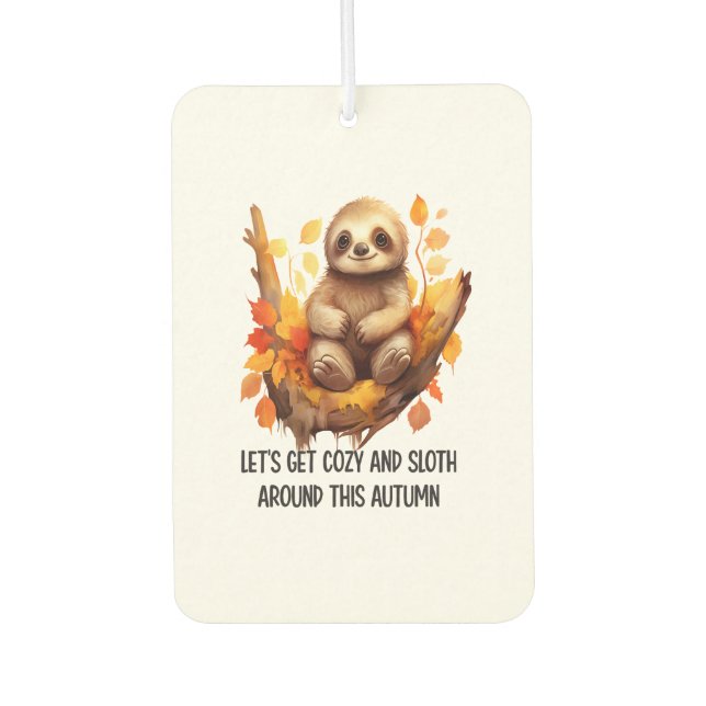 Get Cozy and Sloth Around This Autumn Autolufterfrischer (Vorderseite)