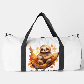 Get Cozy and Sloth Around This Autumn Duffle Bag