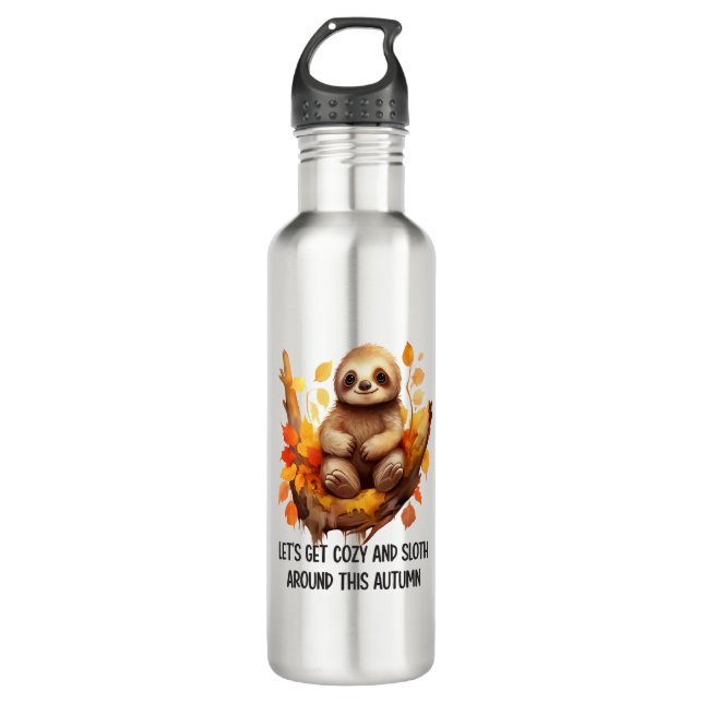 Get Cozy and Sloth Around This Autumn Edelstahlflasche (Vorderseite)