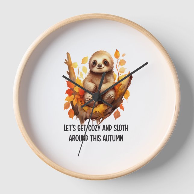 Get Cozy and Sloth Around This Autumn Uhr (Vorderseite)