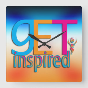 Get Inspiriert ~ Original Quadratische Wanduhr