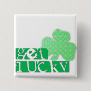 Get Lucky L Clover Kleeblatts St Patty S Button