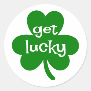 Get Lucky ☘️ Runder Aufkleber