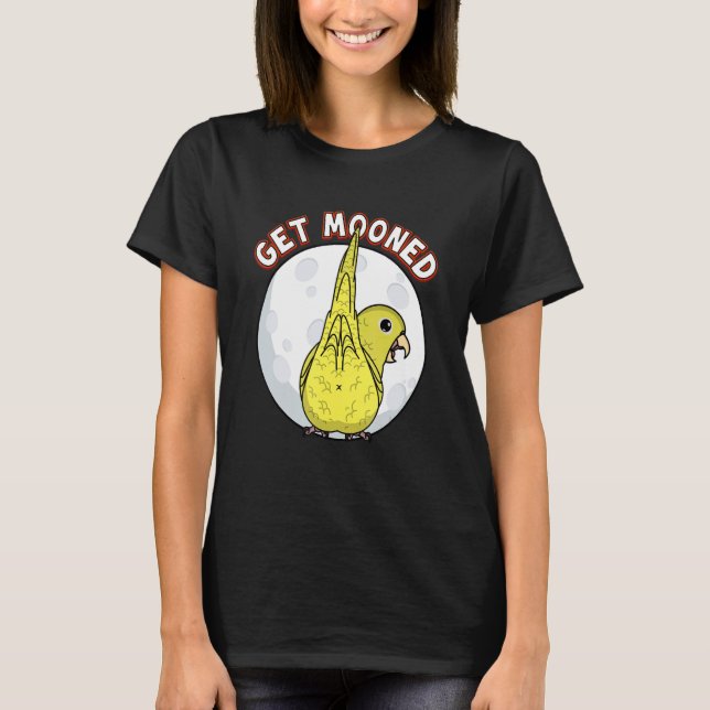 Get Mooned I Parrot Underfluffies I Yellow Parrotl T-Shirt (Vorderseite)