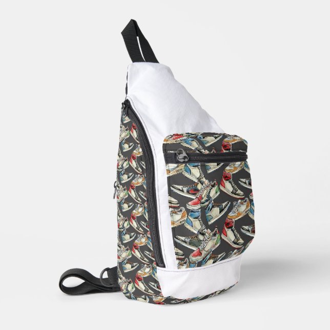 Get my Kicks - Sneaker Sling Bag Crossbody (Linke Seite)