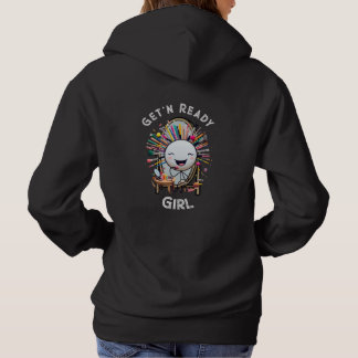 Get’n Ready Girl Hoodie – Buntes Glow-Up Energie