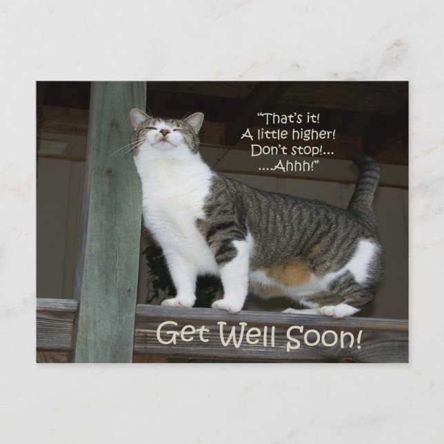 Get Well bald (Postcard) Postkarte (Vorderseite)