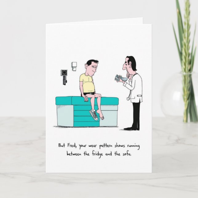 Get Well Card for Runner - Running Tread Karte (Vorderseite)