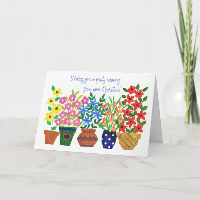 Get Well Card - Operation - Blume Power Karte (Vorderseite)