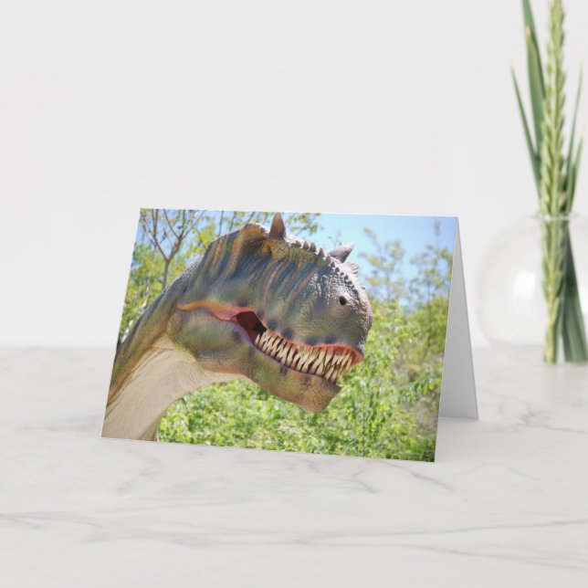 Get Well Dinosaurier Karte (Vorderseite)