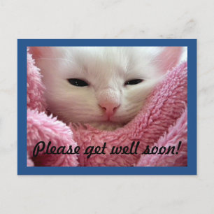 Get Well Kitten Postkarte