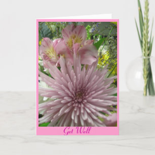 Get Well pink *anpassen Karte