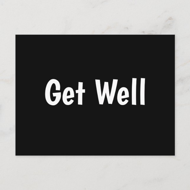 Get Well Postcard Postkarte (Vorderseite)