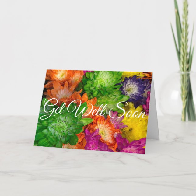 Get Well Rainbow Wains Karte (Vorderseite)