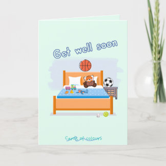 Get well soon greeting card   feiertagskarte