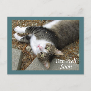 Get-Wohl-Postkarte mit geträumten Augen - Get Well Postkarte