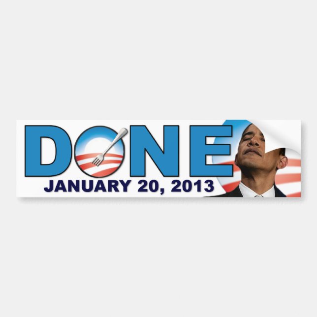 GETANER - 20. Januar 2013 - AntiObama Autoaufkleber (Vorne)