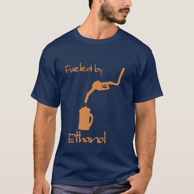 Getankt durch Äthanol T-Shirt (Vorderseite)
