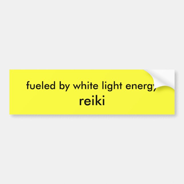getankt durch weiße Lichtenergie, reiki Autoaufkleber (Vorne)