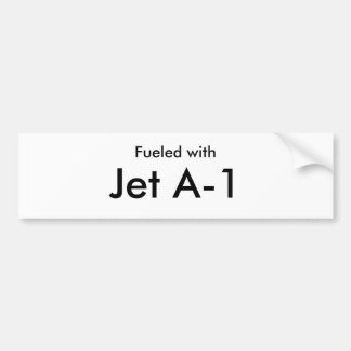 Getankt mit, Jet A-1 Autoaufkleber