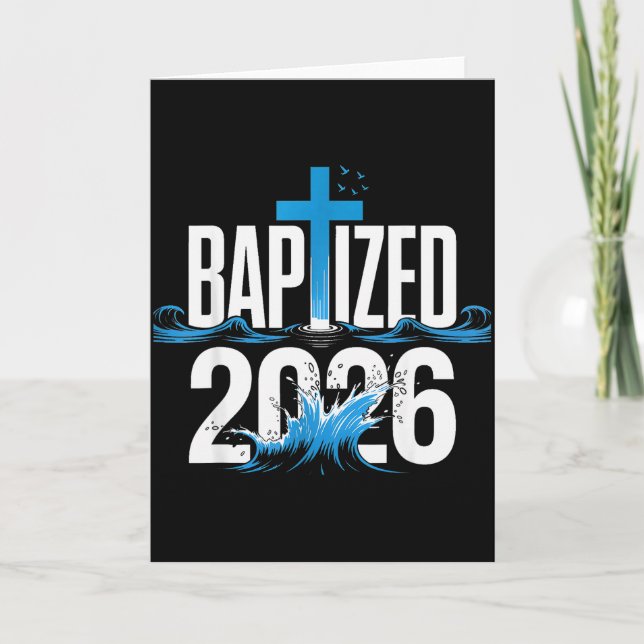 Getauft 2026  karte (Vorderseite)