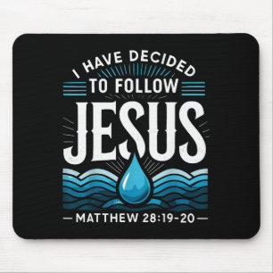 Getauft Ich Habe Mich Entschieden Jesus Taufzu Fol Mousepad