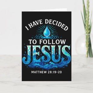 Getauft ich habe mich entschieden Jesus zu folgen  Karte