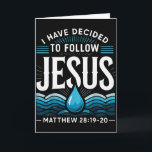 Getauft ich habe mich entschieden, Jesus zu folgen Karte<br><div class="desc">Getauft ich habe mich entschieden,  Jesus zu folgen Taufe</div>