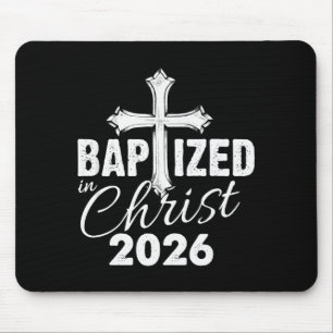 Getauft in Christus 2026 - Christliches Kreuz Salv Mousepad
