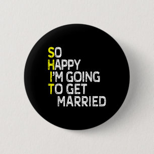 Getehe Verheiratete Funny Engagement Party Gag Gro Button