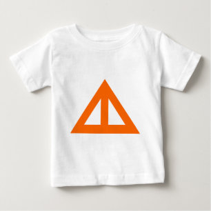 Geteilter Pfeil Dreieck Baby T-shirt