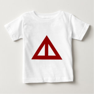 Geteilter Pfeil Dreieck Baby T-shirt