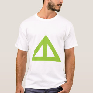 Geteilter Pfeil Dreieck T-Shirt